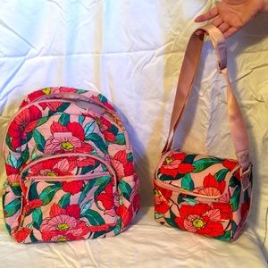 Vera BradleyBUNDLE -large backpack and lunch tote